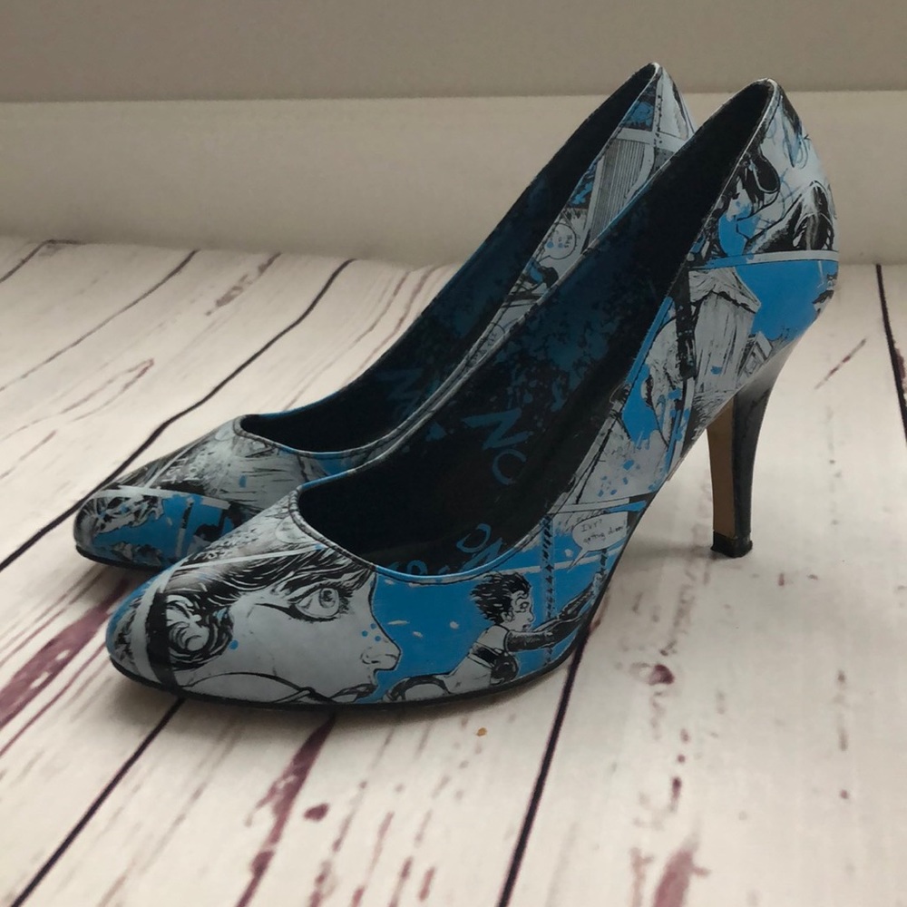 Iron Fist blue comic strip shoes (6)